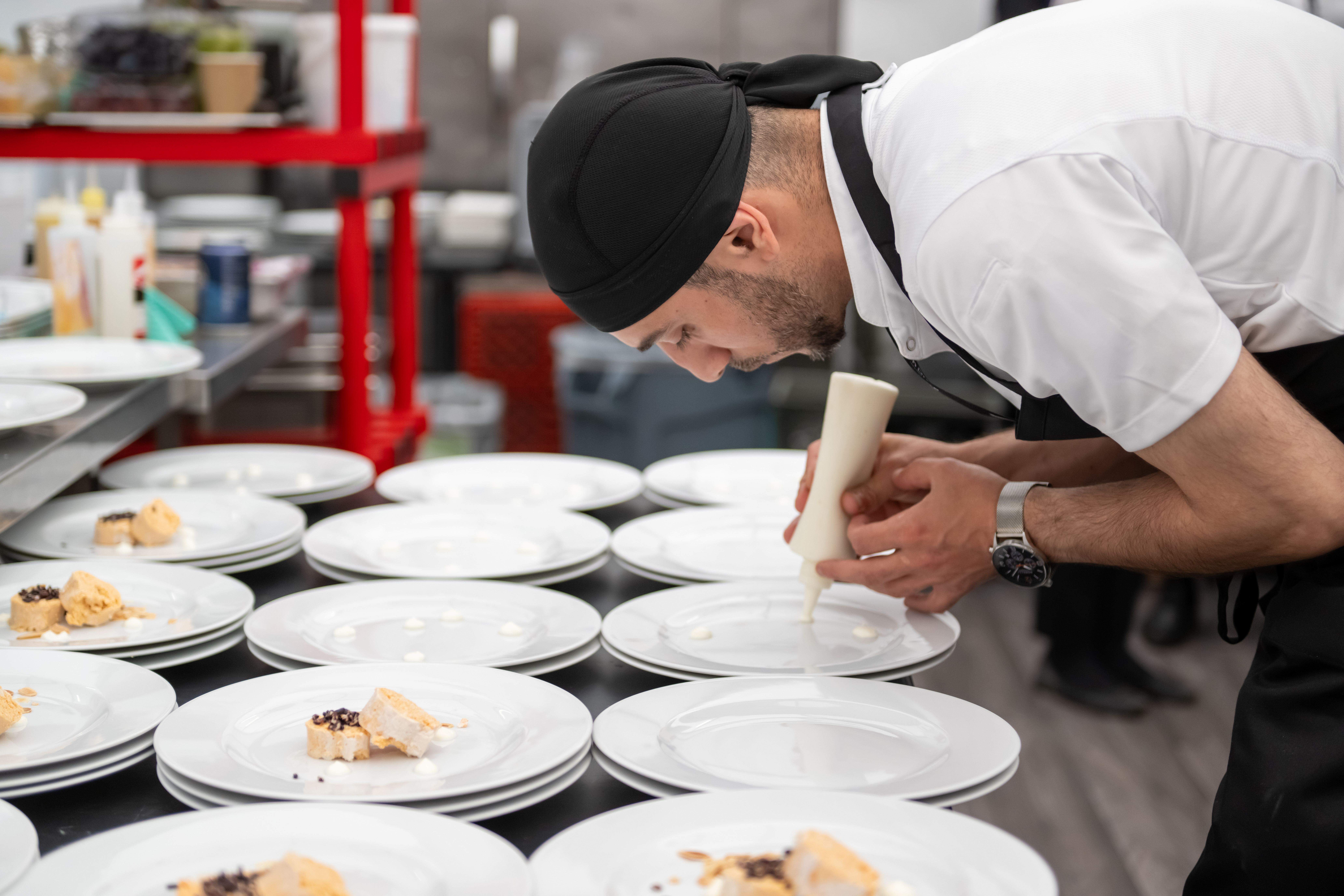 Chef Preparing Plates